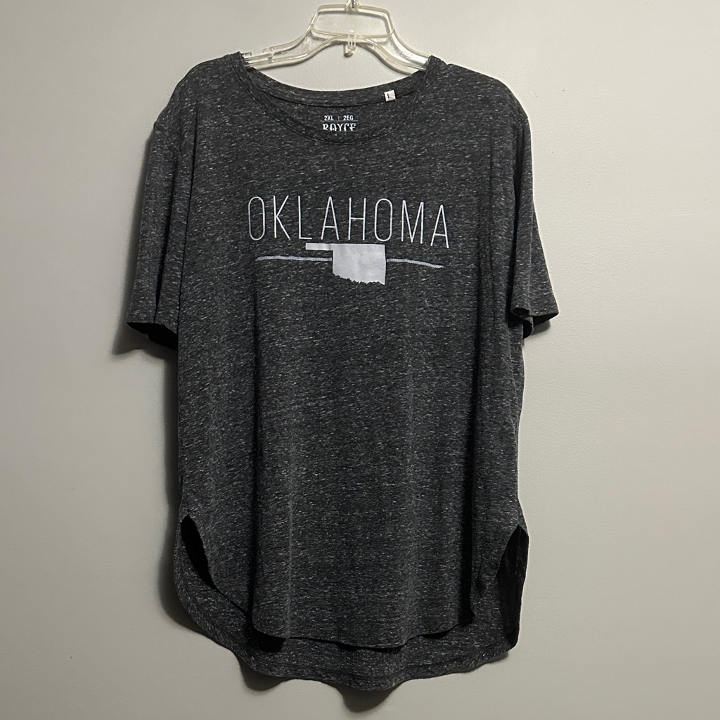 Royce Brand Gray Oklahoma Graphic TShirt 2x Royce Brand Gray Oklahoma Graphic TShirt 2x